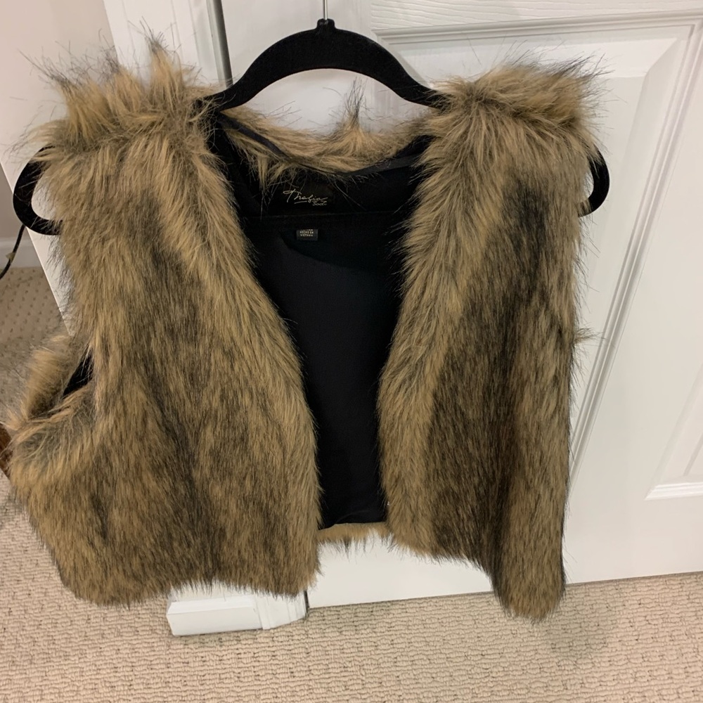 Faux fur vest